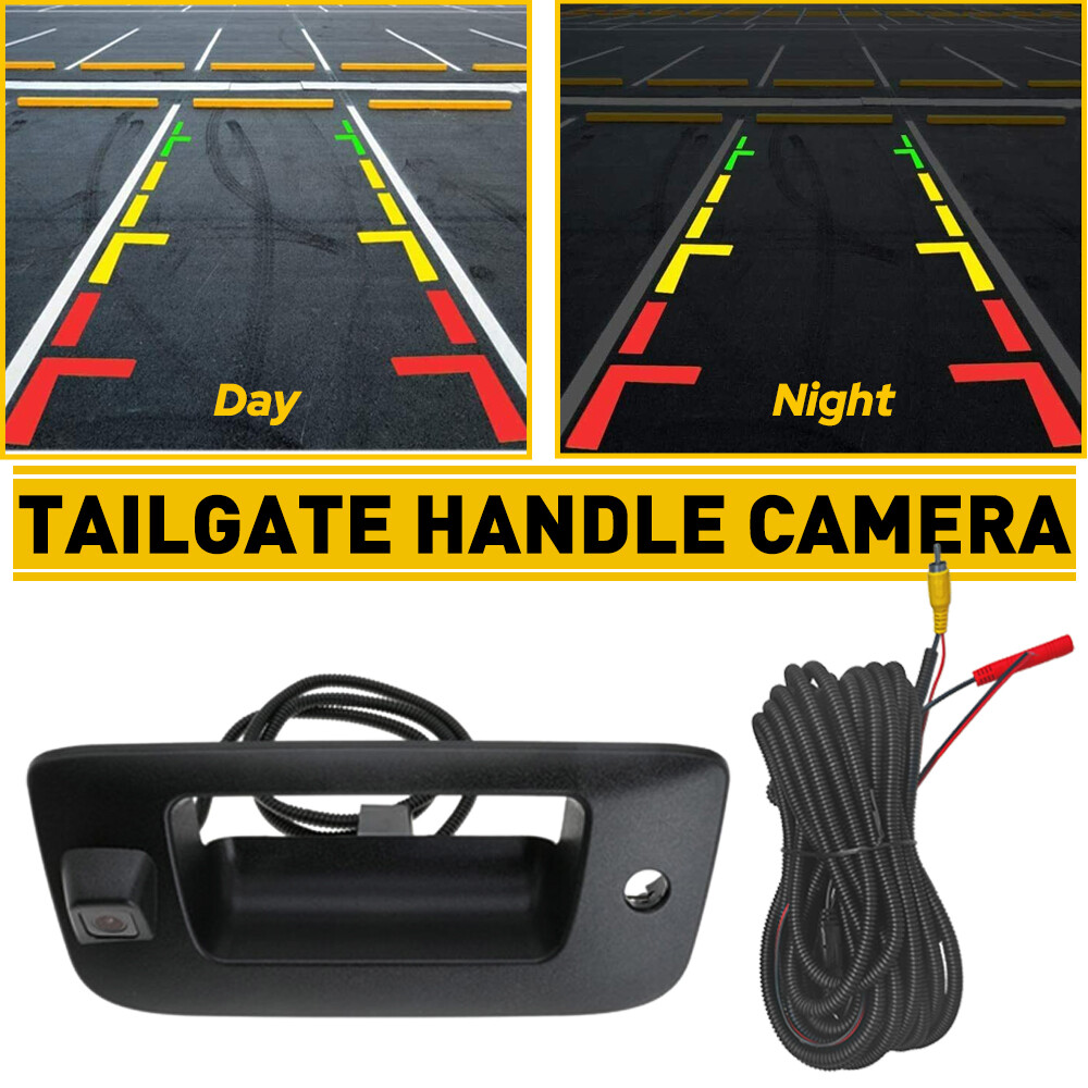 For Chevy Silverado/GMC Sierra Rear View Backup Tailgate Handle Camera 2007-2013