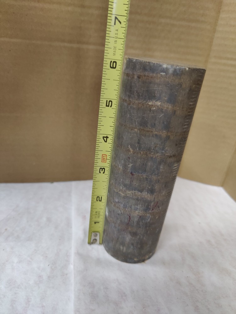bearing bronze solid round bar 2" diameter x 6" long