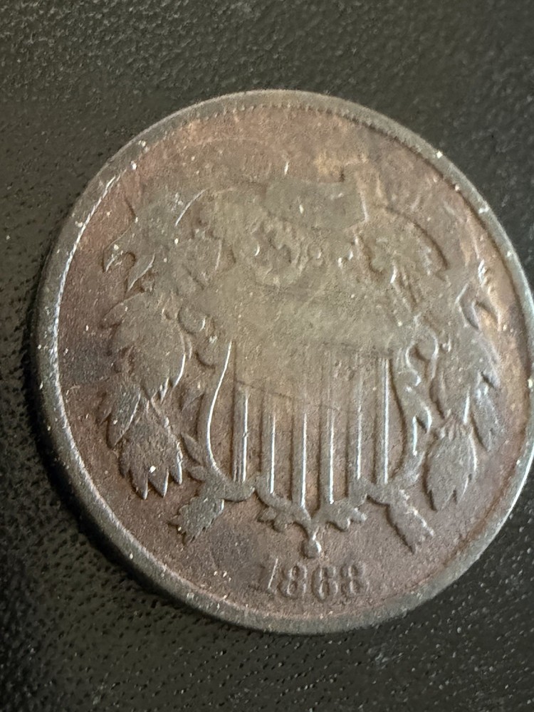 1868 Two 2 Cent Piece AG