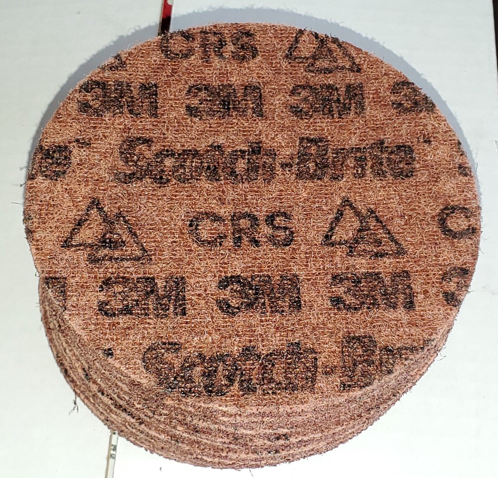 (10) Scotch-Brite 5” Inch Precision Surface Conditioning Disc Hook & Loop Coarse