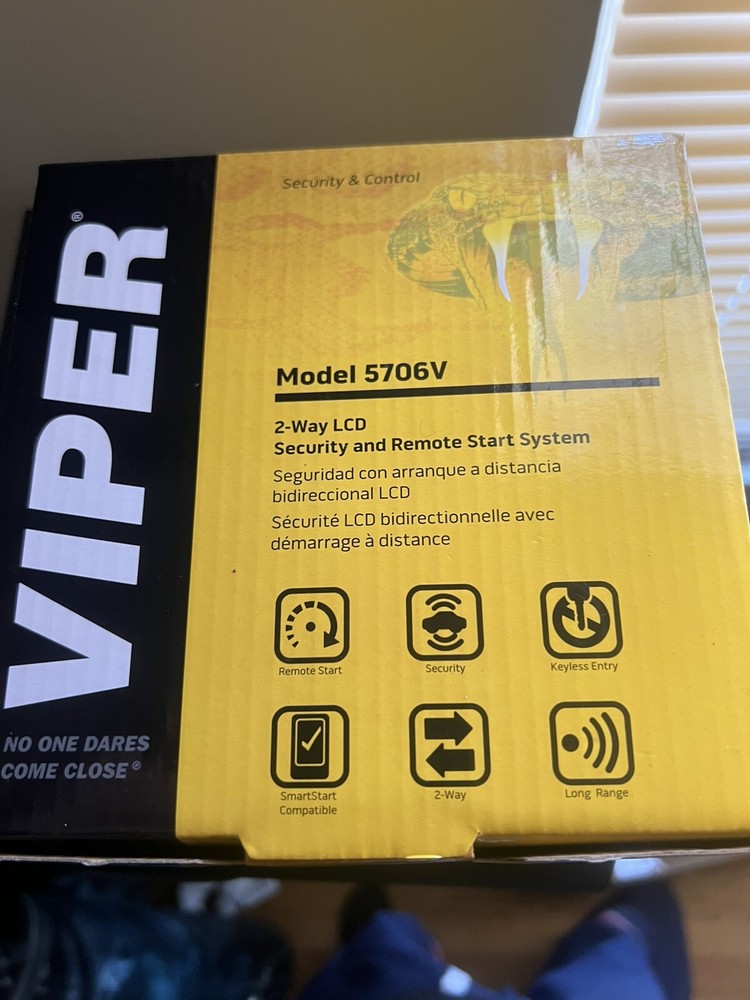 Viper LCD 2 Way Remote Start System One Mile Range. 5706v Viper