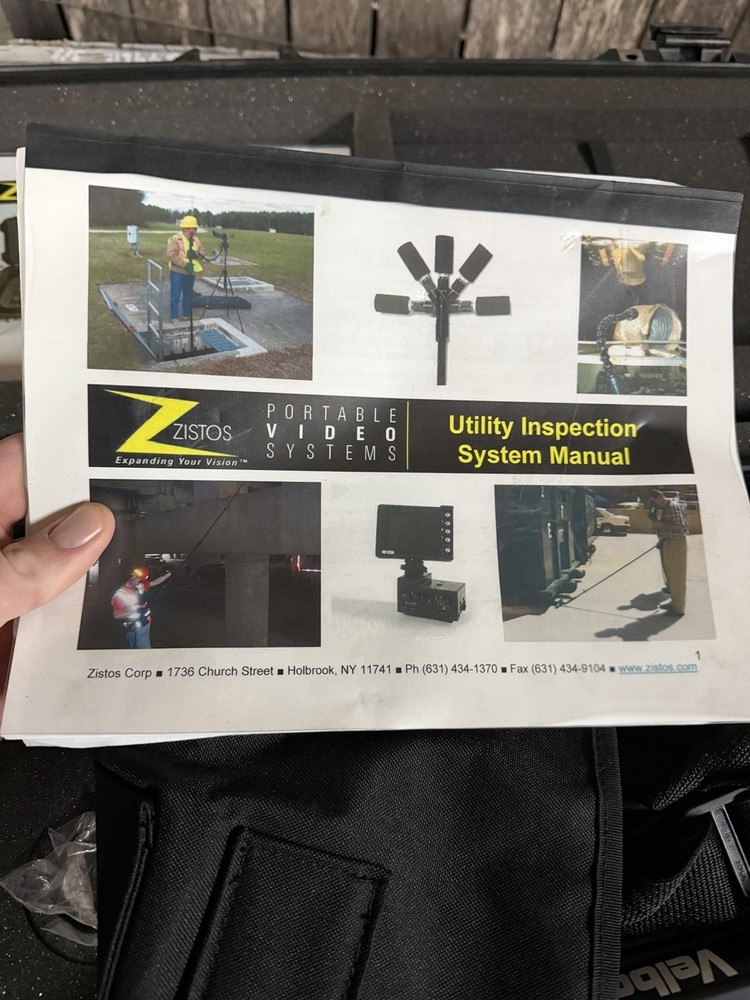 Zistos Underground Utility Inspection System Camera