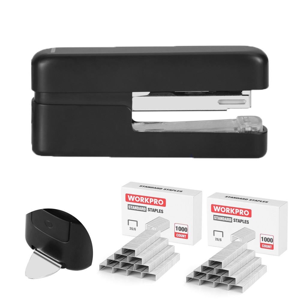 WORKPRO 2-in-1 Stapler w/2000PC Standard Staple 40 Sheet Capacity Staple Remover