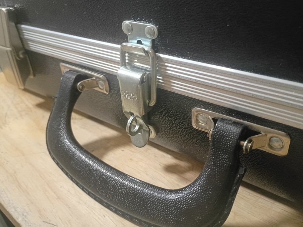 National Ticket Briefcase Cash Register Drawer Suitcase w/ Pad Lock Loop **EUC!