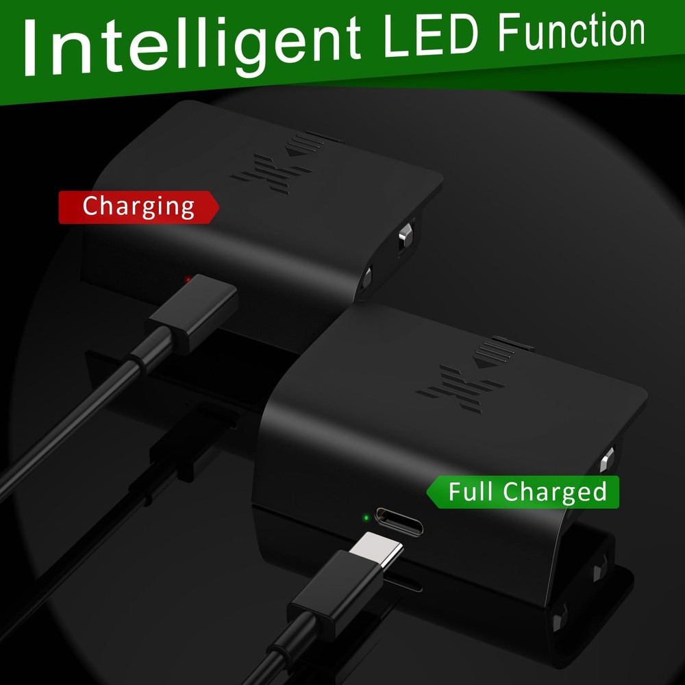 Controller Battery Pack Compatible with Xbox Series S/X with Type-C Charging