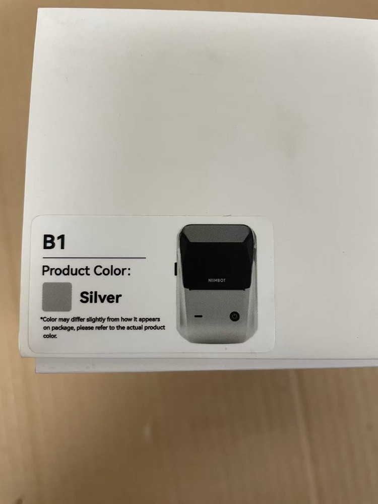 NIIMBOT B1 2" Thermal Label Maker Printer Silver