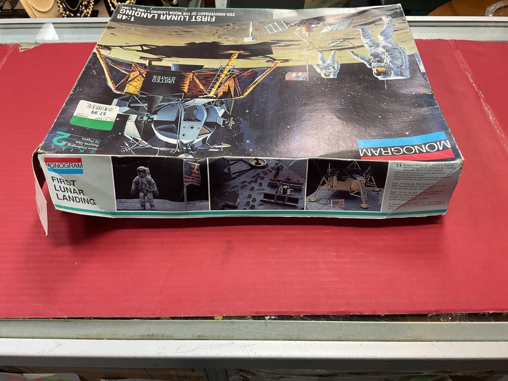 Monogram First Lunar Landing 1:48 Scale Model Kit OPEN BOX