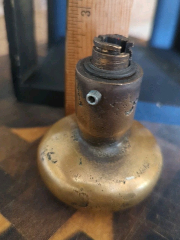 Antique Bronze pull front door knob Heavy **UNTESTED :-)**