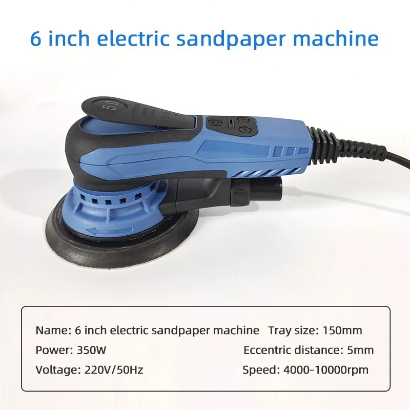 Blue Grinding Machine Orbital Motor Electrical Multifunction Vacuum Dry