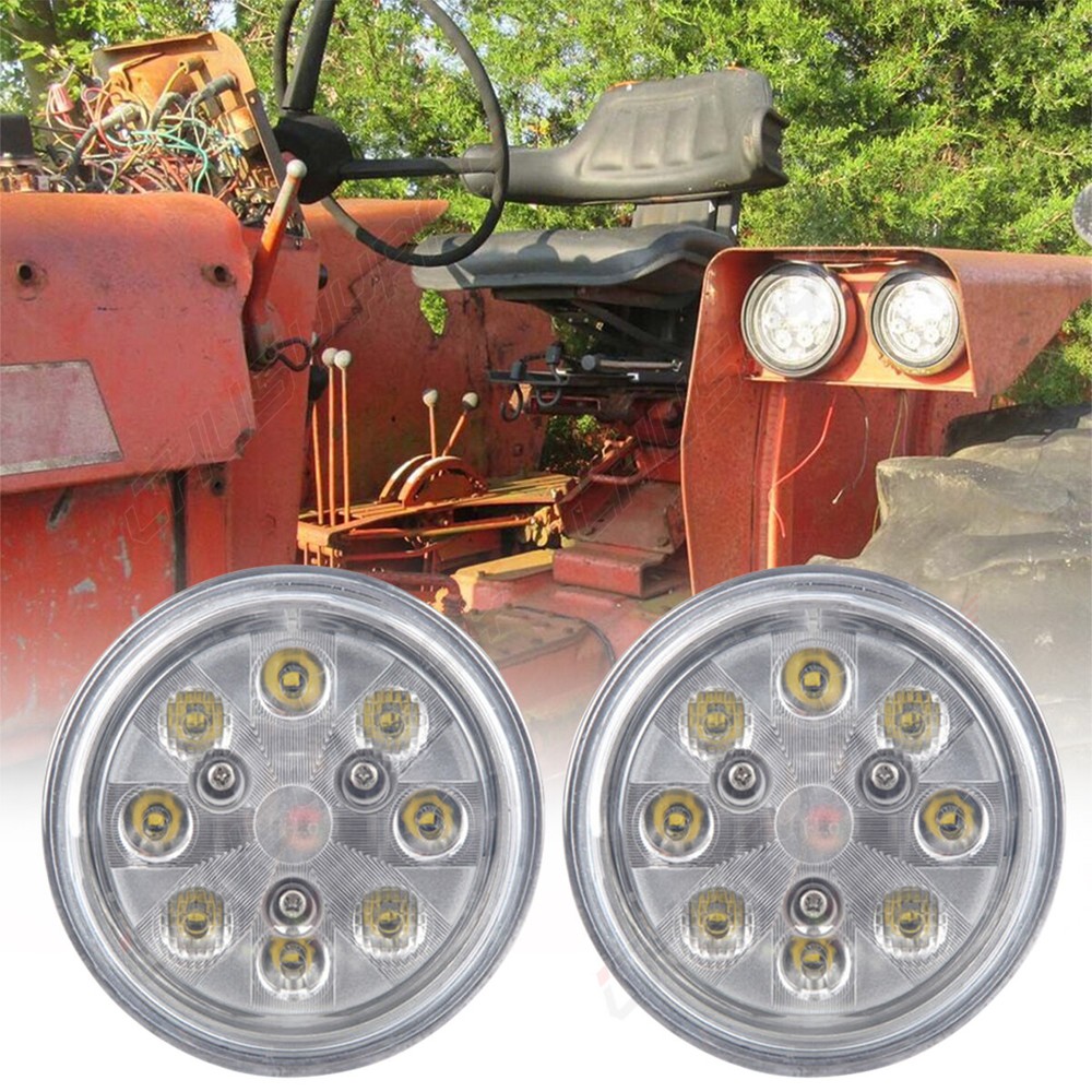 2PC LED Work Lights Coversion Bulb Kit For Deere 4030 4230 4430 4630+