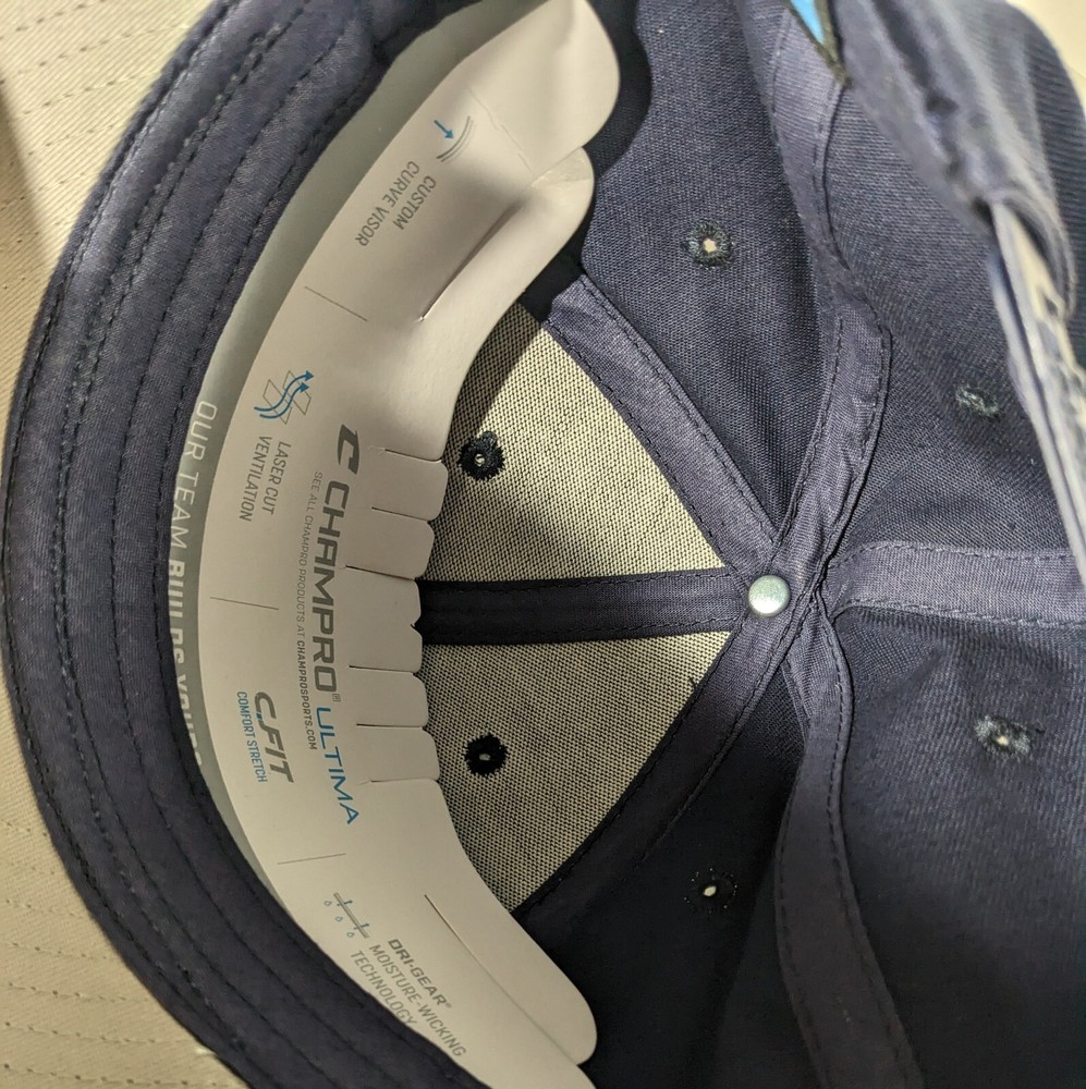 Navy Blue Hat with F Logo Snapback Medium - XL