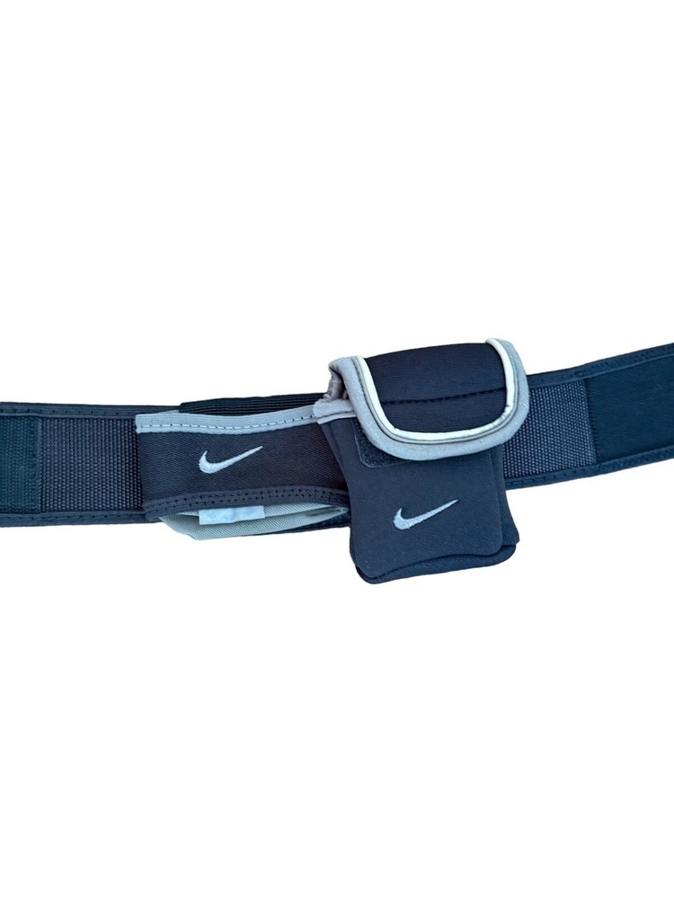 Vintage Nike Hydration Belt Water Bottle Pocket Zip Pocket Hook Loop Adjustable
