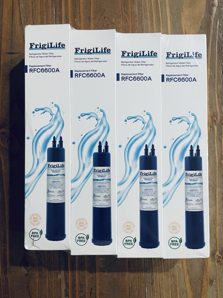 FrigiLife RFC6600A Refrigerator Water Filter Replacement – 4 Pack BPA Free