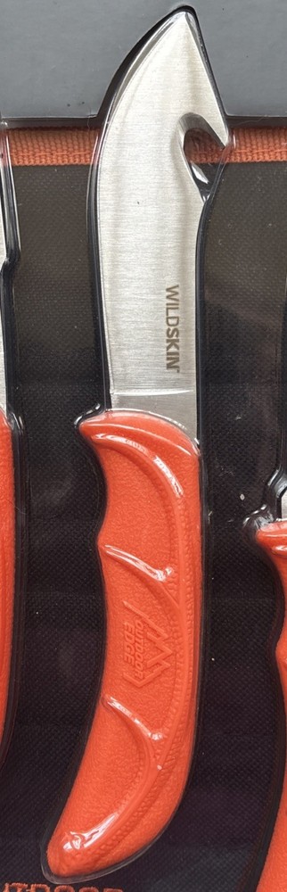 Outdoor Edge Wildlite Game Processing Knives w Roll Pack, 4 Piece Set, NEW
