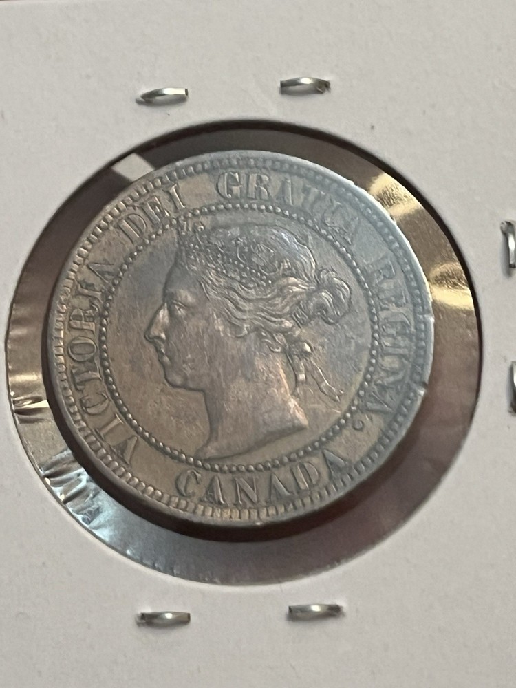1 cent 1891 SD LL Obv. 2 Canada large Cent , Excellent Condition.