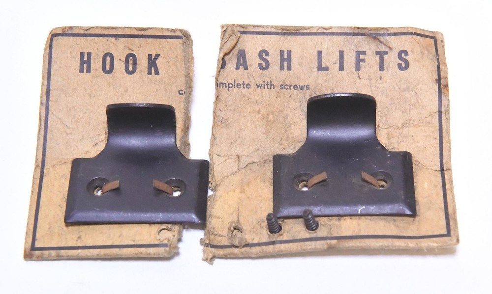 VINTAGE HOOK WINDOW SASH LIFT PULLS NOS