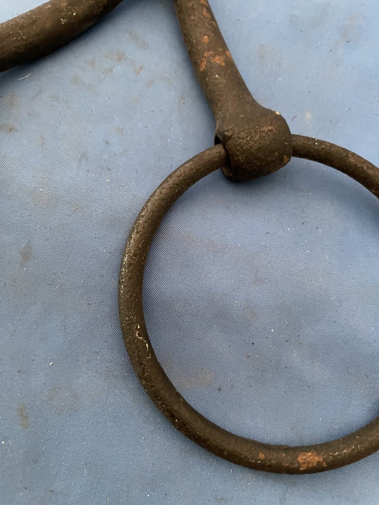Vintage O-Ring Draft Horse Bit Rusty Small!