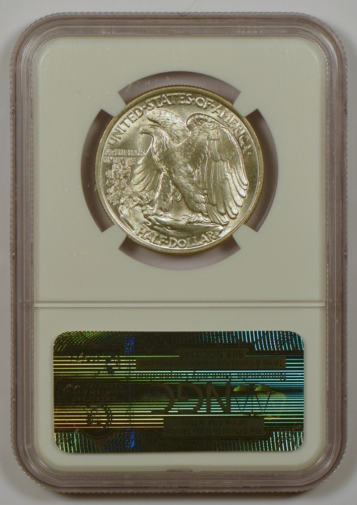 1943 Walking Liberty Half Dollar Graded MS65 by NGC
