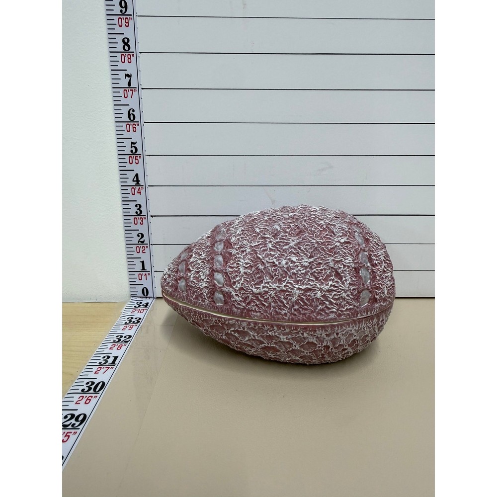 Handmade Egg Trinket Box Pink Ceramic