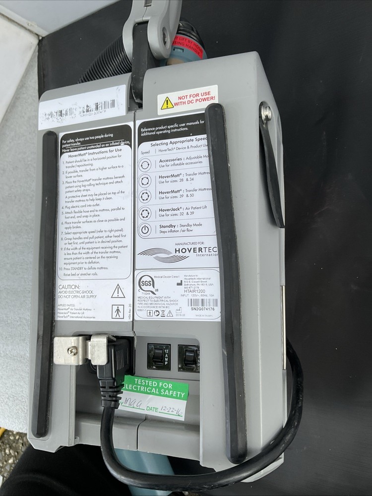 Hovertech International HTAIR1200 Patient Transfer System Pump Tested