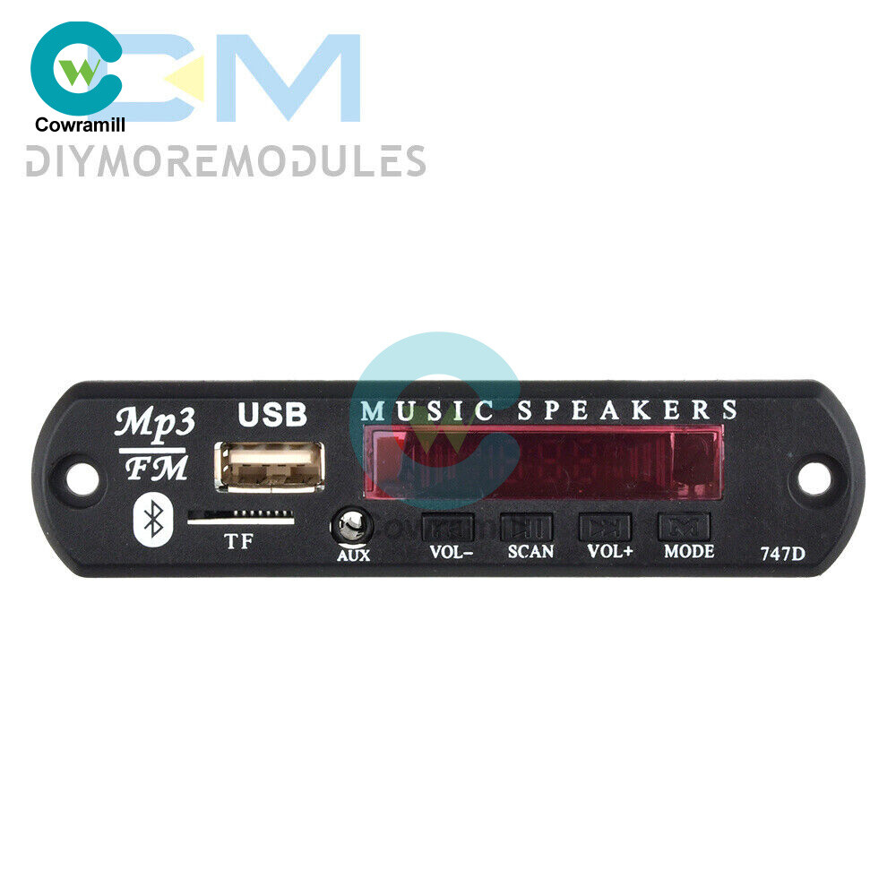 9V 12V MP3 WMA Decoder Board Audio Module USB TF Radio Bluetooth Car MP3 Player