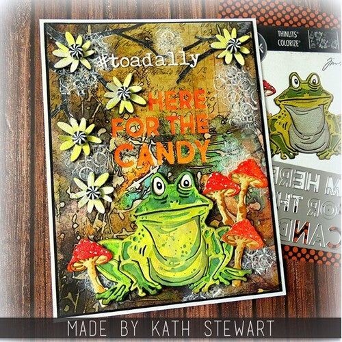 BOLD TEXT HALLOWEEN -Sizzix Thinlits-Tim Holtz Dies-Spooktacular Sayings-Craft