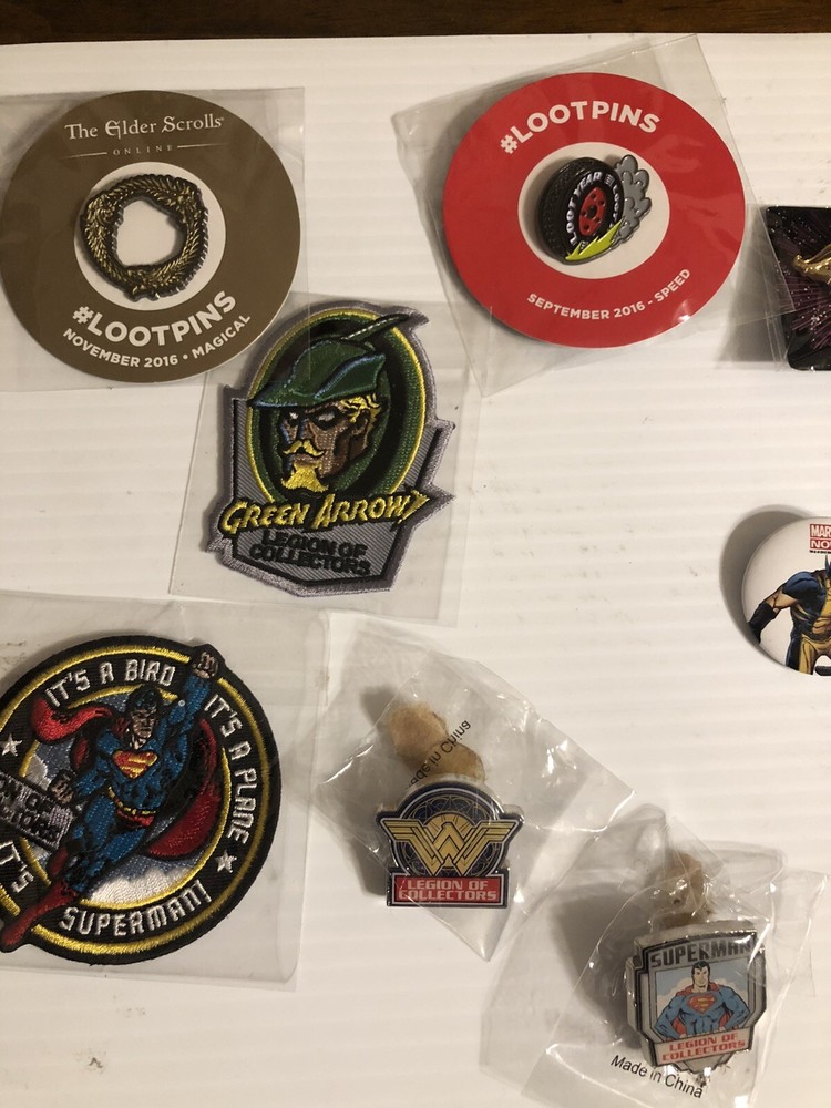 Assorted Dc Marvel Other pins and patches