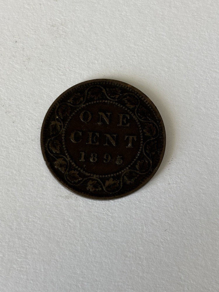 1895 Canada One Cent Queen Victoria Large Cent--High Grade