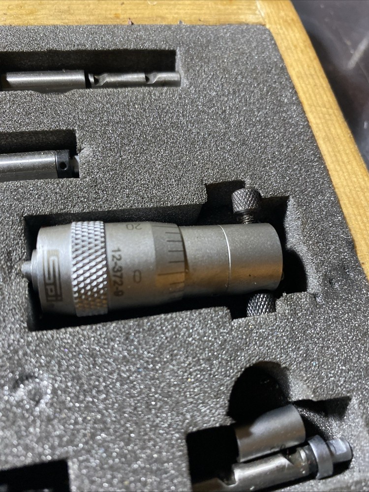 SPI Interchangeable Rod Inside Micrometer 2-12” 12-372-9 Complete