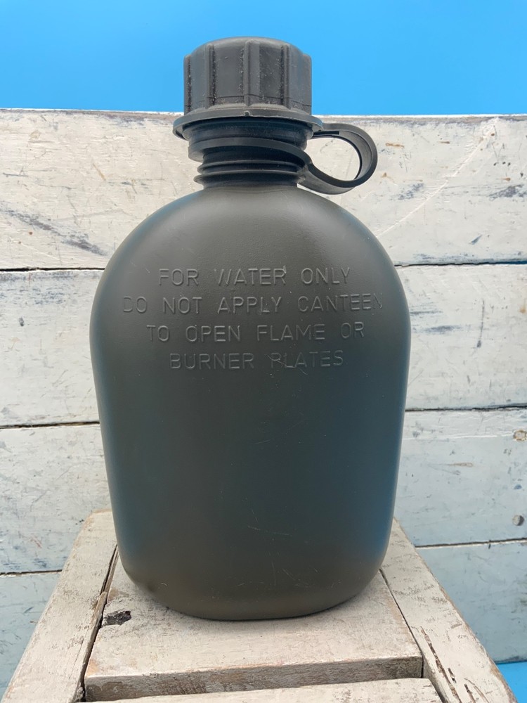 US Military Plastic Canteen, 2002, 8"H