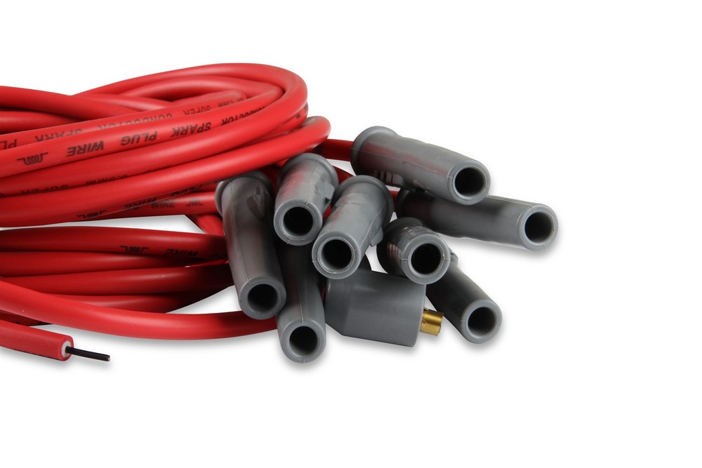 MSD 31199 Super Conductor Spark Plug Wire Set, 8 Cyl Multi-Angle Plug,