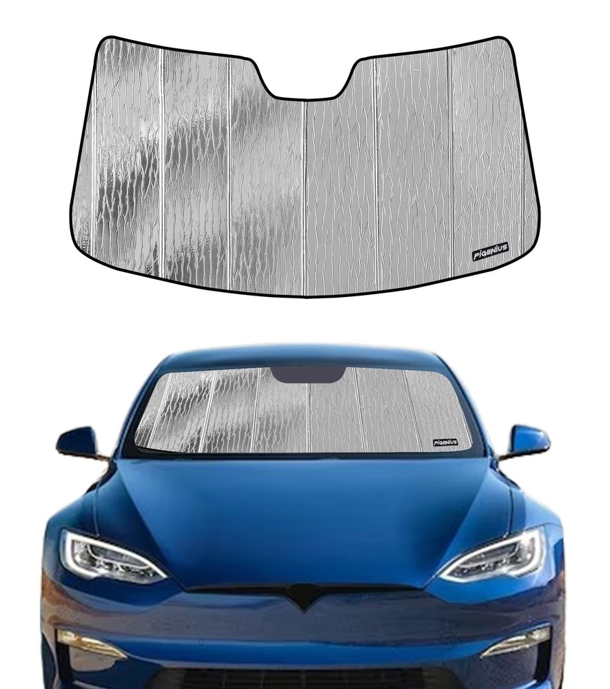 Windshield Sunshade for Tesla Model S 2012-2025, Custom Front Windo... Fast Ship