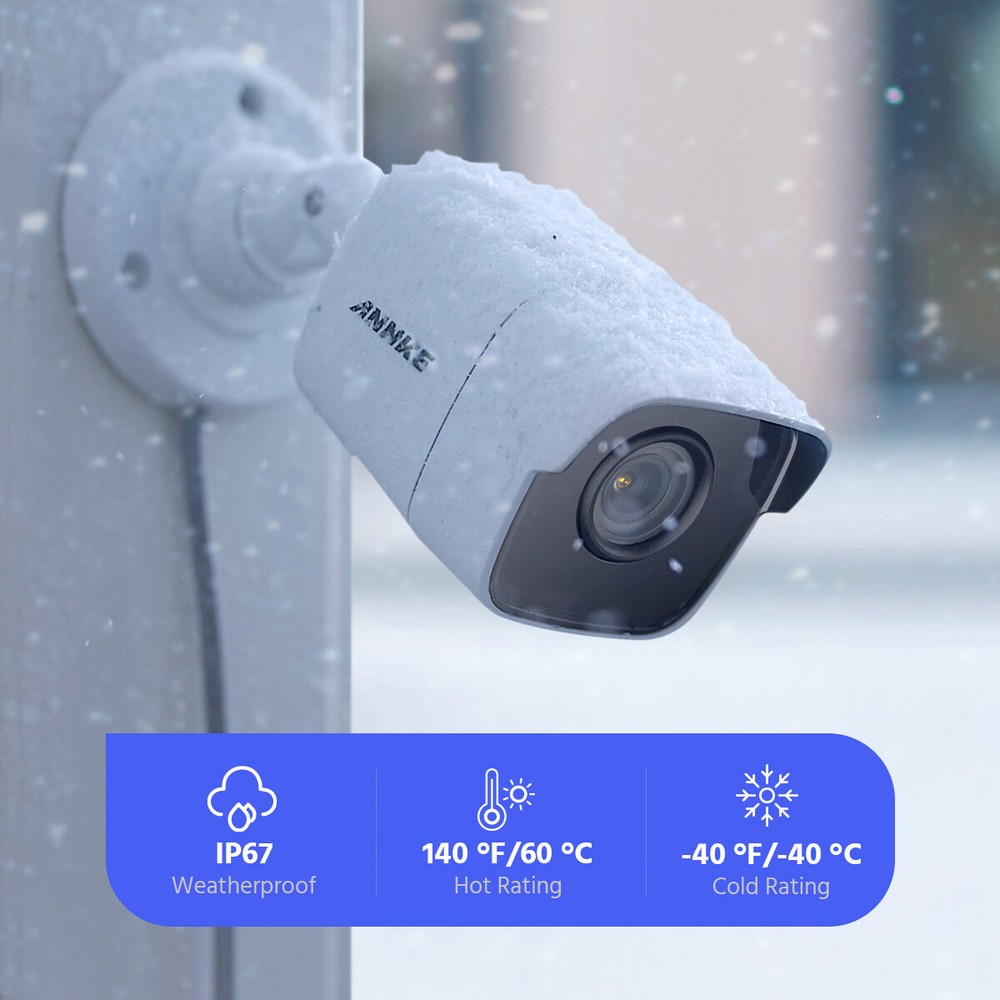 ANNKE 4K 8CH DVR 5MP CCTV Security Camera System Human/Vehicle Detection H.265+