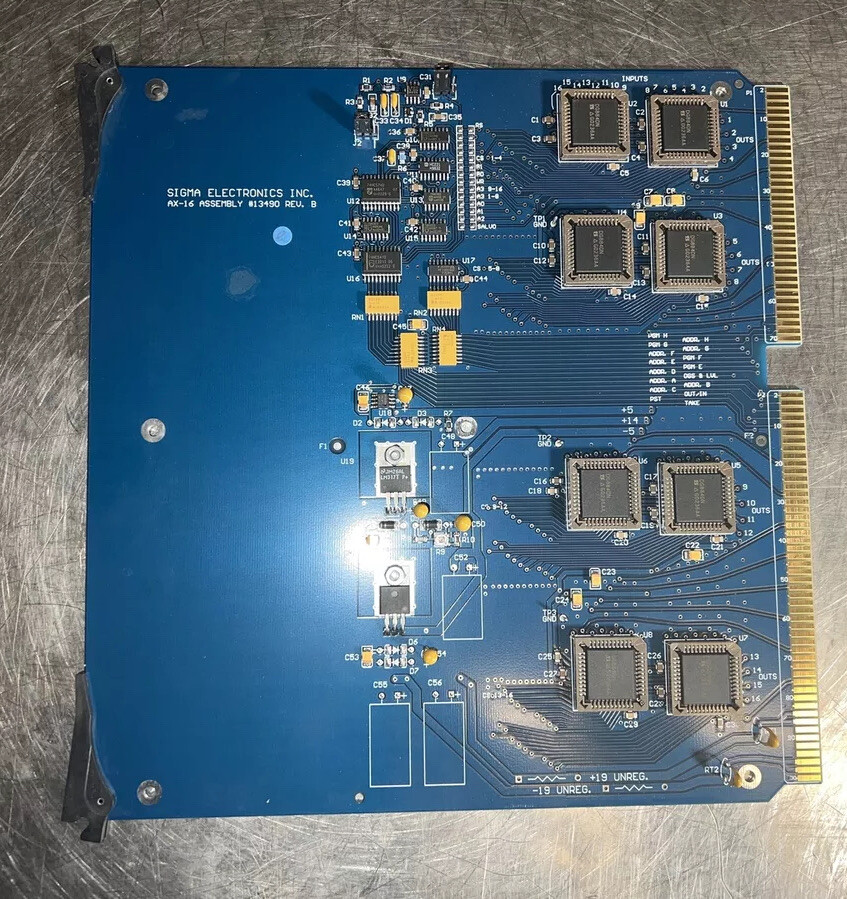 Sigma Electronics AS-1616 Card - AX-16 assembly #13490 Board - For ADF-64 A