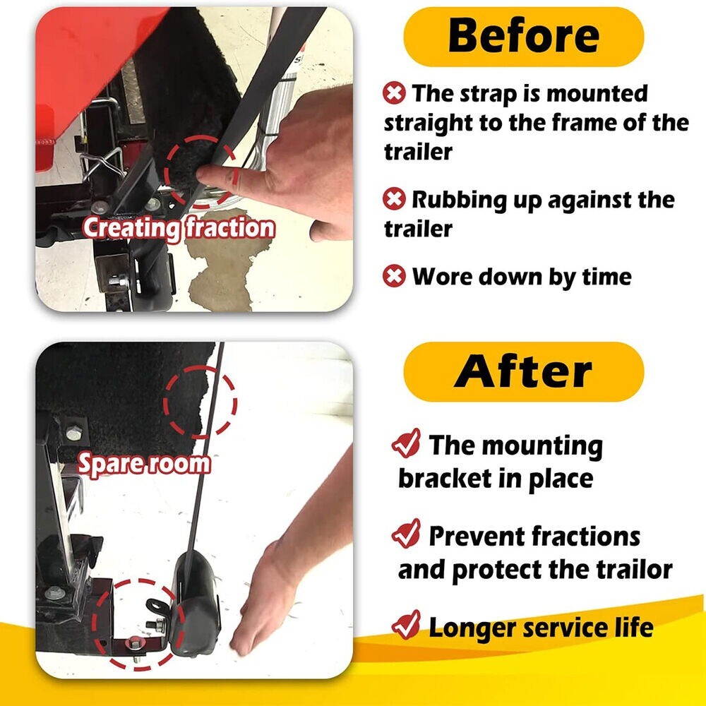 For BoatBuckle G2 Strap Mounting Bracket Kit for Boat Trailers 3-Sided Brackets