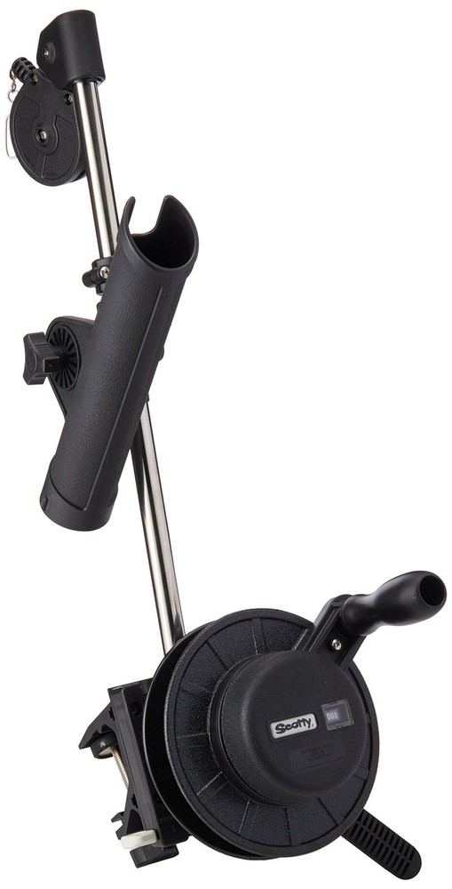 Scotty #1050MP Depthmaster Manual Downrigger, Display Packed w/ Rod Holder & Cla
