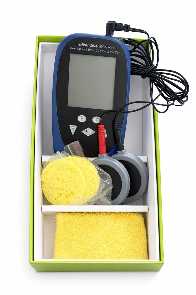 TheBrainDriver tDCS v2.1 Stimulation Device Kit for Head, Electrotherapy