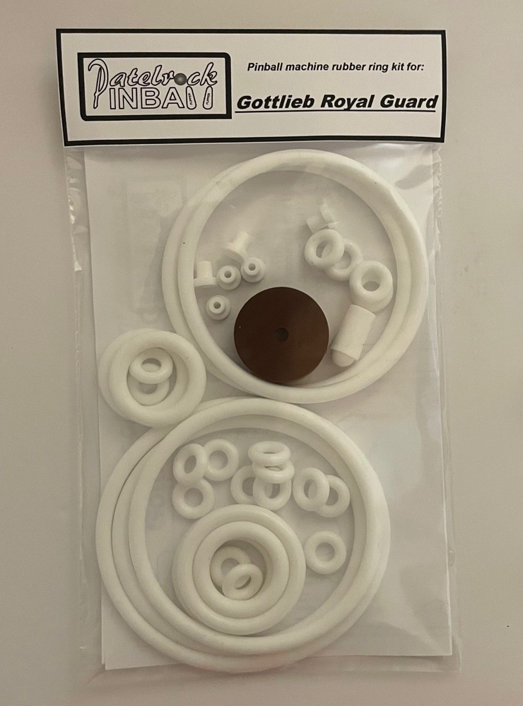 1968 Gottlieb Royal Guard Pinball Machine Rubber Ring Kit