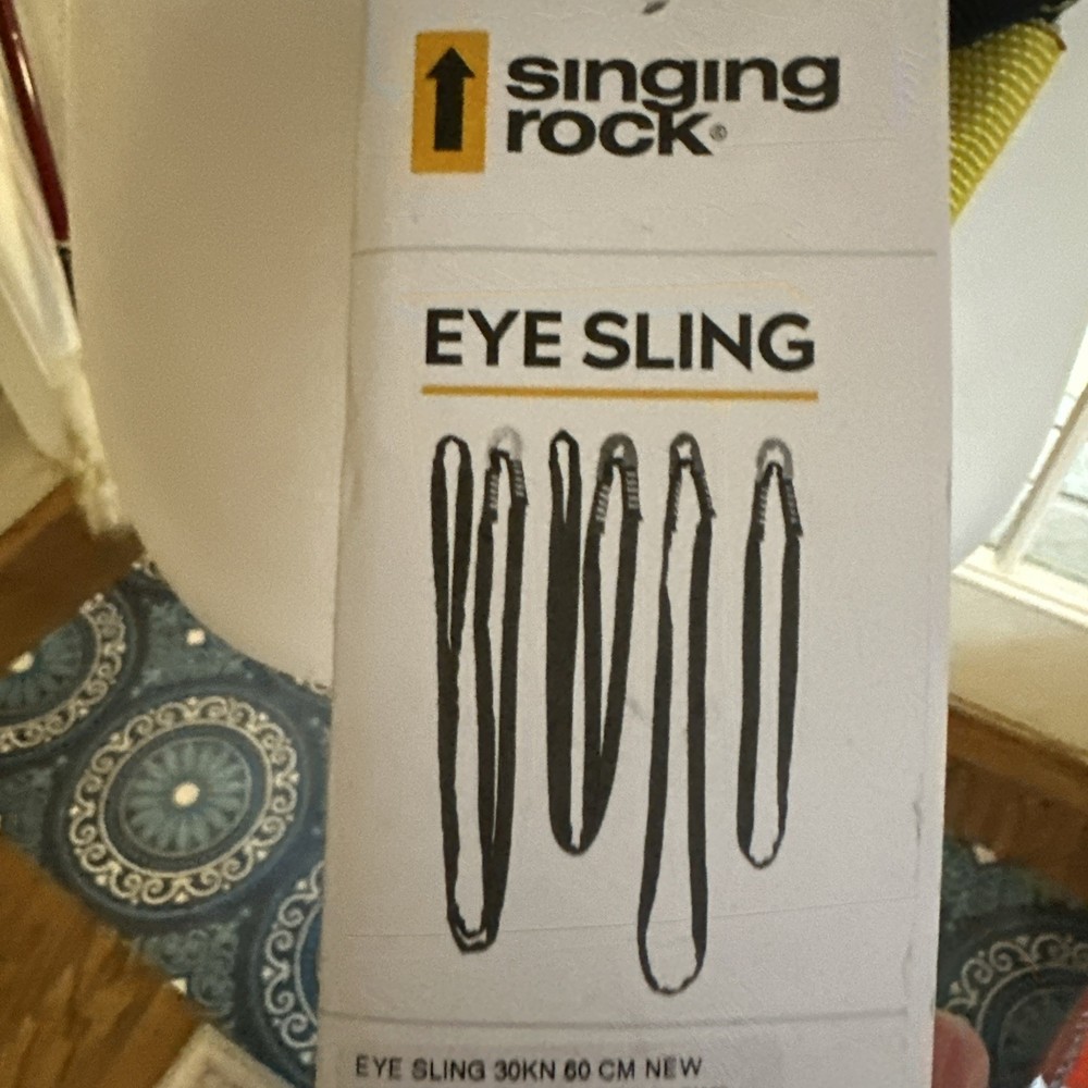 Singing Rock Eye Sling 60cm Durable Webbing Sling with Load Indicator &