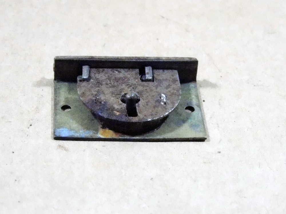 Antique miniature chest lock.