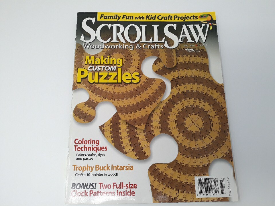 Scrollsaw Magazine Fall 2007 Custom Puzzles Woodworking Craft Pull Out Patterns