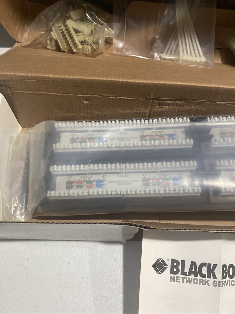 New Black Box Category 5e Universal Patch Panel - 48 Port JPM113A-R5