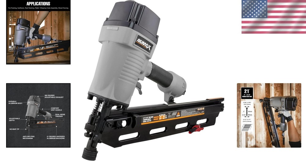 Heavy-Duty 21° Framing Nailer
