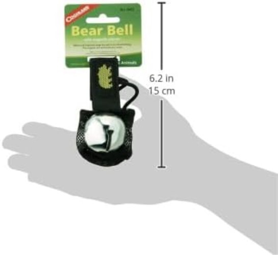 Magnetic Bear Bell with Silencer, Silver