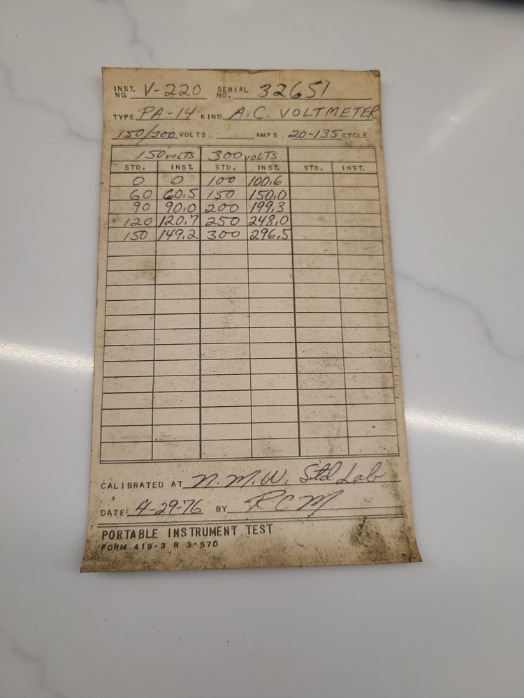 Vintage Westinghouse AC Voltmeter With Leather Case, Tested WORKING