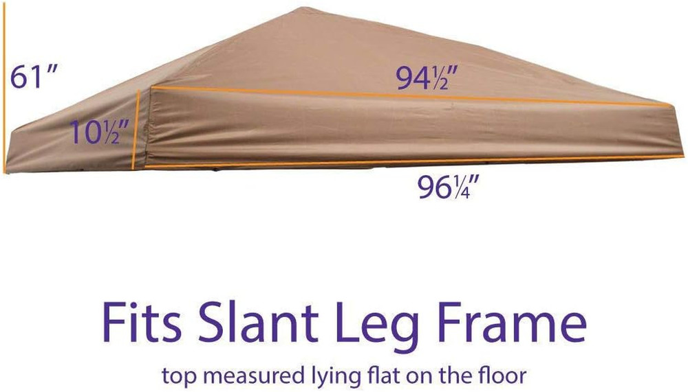 IMPACT CANOPY Pop up Canopy Replacement TOP ONLY, Khaki