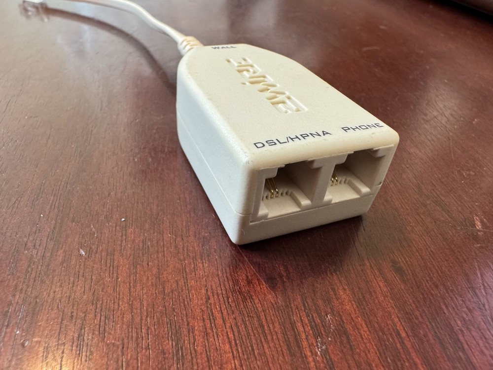 2WIRE 1-Line Inline DSL Filter with Giveback Jack ADSL DSL