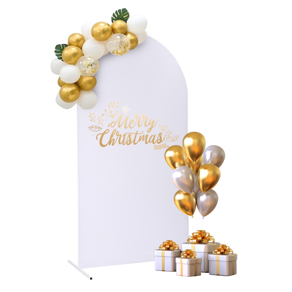 Wedding Arch, Balloon Arch Frame Kit for Wedding, Wedding Backdrop Stand White