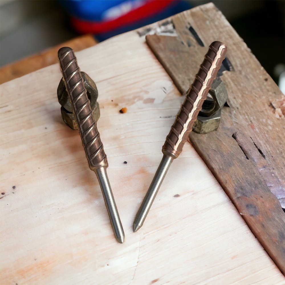 Custom Copper Plated Rebar Divot Tool Boutique
