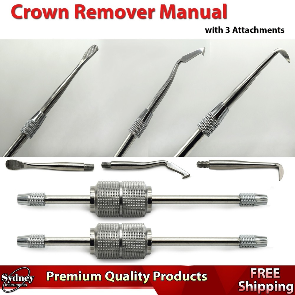Dentist Crown Remover Bridge Removal Restoration Instruments with 3 Points